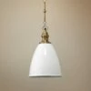 Tavern 10 1/2" Wide White Lacquer Metal Mini Pendant