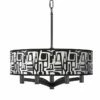 Tempo Ava 6-Light Black Pendant Chandelier -Lighting Sales Shop tempo ava 6 light black pendant chandelier 732v7