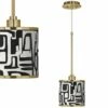 Tempo Giclee Gold Mini Pendant Light