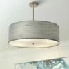 Textile™ Classic 24"W Nickel Gray Drum Pendant Light 2 Textile™ Classic 24"W Nickel Gray Drum Pendant Light -Lighting Sales Shop textile classic 24 inchw nickel gray drum pendant light 85v23cropped
