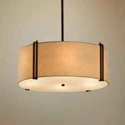 Textile™ Reveal 24 1/2" Wide Dark Bronze Pendant Light