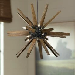 Thorne 36 3/4" Wide 8-Light Weathered Zinc Chandelier