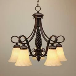 Golden Lighting Torbellino Cordoban Bronze 24 1/4" Wide Chandelier