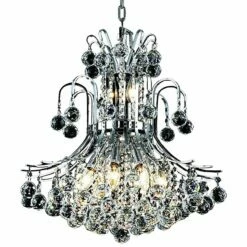 Toureg 19" Wide Chrome And Crystal 10-Light Chandelier