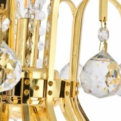 Toureg 19" Wide Gold And Crystal 10-Light Chandelier -Lighting Sales Shop toureg 19 inch wide gold and crystal 10 light chandelier 39v33views2
