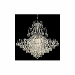 Toureg 31" Wide Chrome And Crystal 15-Light Chandelier