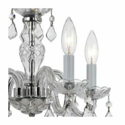Traditional Crystal 15" Wide Chrome 4-Light Chandelier -Lighting Sales Shop traditional crystal 15 inch wide chrome 4 light chandelier 74t90views1