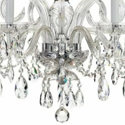 Traditional Crystal 22" Wide Chrome 5-Light Chandelier -Lighting Sales Shop traditional crystal 22 inch wide chrome 5 light chandelier 41k36views1