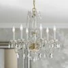 Traditional Crystal 23"W Polished Brass 6-Light Chandelier -Lighting Sales Shop traditional crystal 23 inchw polished brass 6 light chandelier 68n06cropped