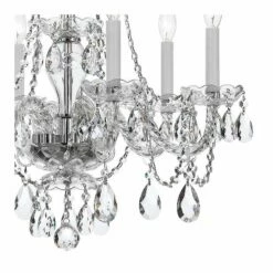 Traditional Crystal 23"W Polished Chrome 6-Light Chandelier -Lighting Sales Shop traditional crystal 23 inchw polished chrome 6 light chandelier 62e74views1