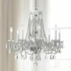 Traditional Crystal 26"W Polished Chrome 8-Light Chandelier -Lighting Sales Shop traditional crystal 26 inchw polished chrome 8 light chandelier 89885cropped