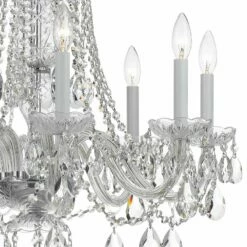 Traditional Crystal 26"W Polished Chrome 8-Light Chandelier -Lighting Sales Shop traditional crystal 26 inchw polished chrome 8 light chandelier 89885views1