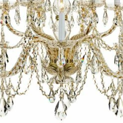Traditional Crystal 31"W 12-Light Polished Brass Chandelier 10 Traditional Crystal 31"W 12-Light Polished Brass Chandelier -Lighting Sales Shop traditional crystal 31 inchw 12 light polished brass chandelier 94c12views2