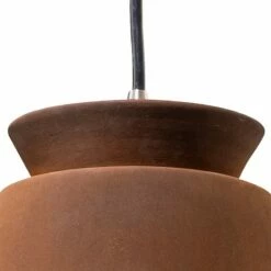 Trapezoid 7 3/4" Wide Real Rust Ceramic LED Mini Pendant Light -Lighting Sales Shop trapezoid 7 and three quarter inch wide real rust ceramic led mini pendant light 99e00views2