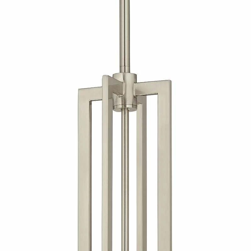 Tropical Woodwork Carey 24" Brushed Nickel 4-Light Chandelier 4 Tropical Woodwork Carey 24" Brushed Nickel 4-Light Chandelier - Image 2
