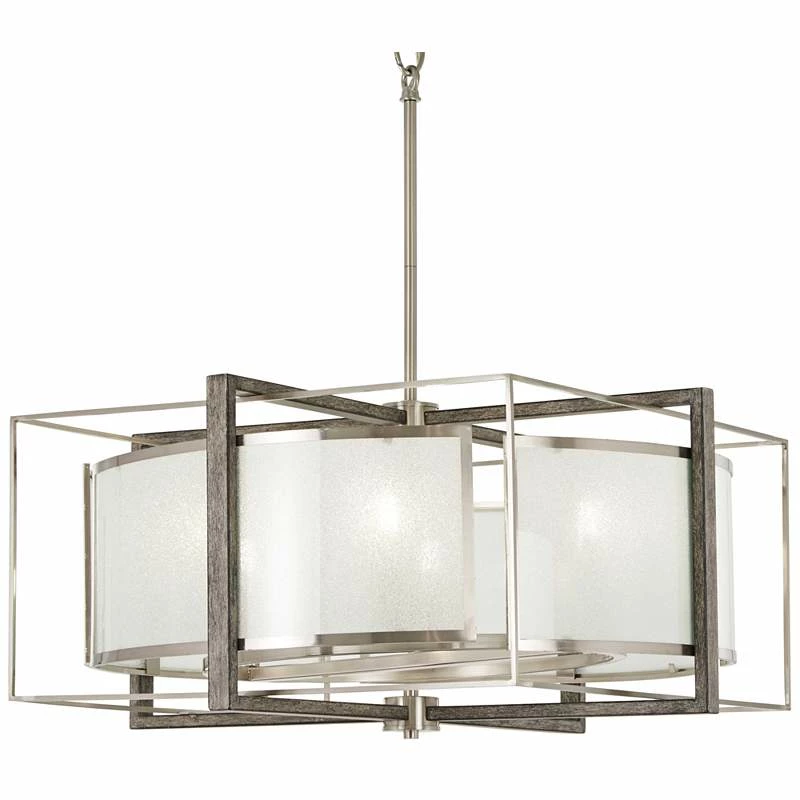Tyson's Gate 24" Wide Brushed Nickel Pendant Light 3 Tyson's Gate 24" Wide Brushed Nickel Pendant Light