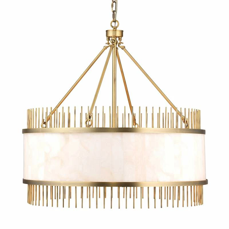 Upsala 32 1/4" Wide Antique Brass Metal 8-Light Chandelier 3 Upsala 32 1/4" Wide Antique Brass Metal 8-Light Chandelier