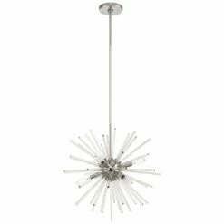 Utopia 20" Wide Polished Chrome Starburst Pendant Light -Lighting Sales Shop utopia 20 inch wide polished chrome starburst pendant light 73h17