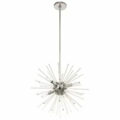 Utopia 20" Wide Polished Chrome Starburst Pendant Light -Lighting Sales Shop utopia 20 inch wide polished chrome starburst pendant light 73h17views1