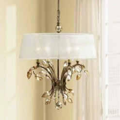Uttermost Alenya 4-Light 21" Wide Burnished Gold Chandelier
