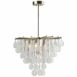 Uttermost Goccia 28 3/4" Wide Silver 6-Light Pendant Light