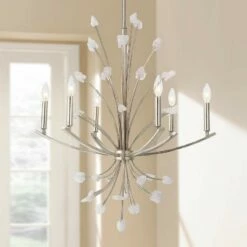 Uttermost Juliette 26 3/4" Wide Silver 6-Light Chandelier