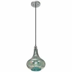 Uttermost Norbello 9" Wide Blue Green Mercury Glass Mini Pendant -Lighting Sales Shop uttermost norbello 9 inch wide blue green mercury glass mini pendant 2c649views3