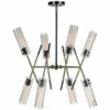 Uttermost Telesto 32"W Brass And Black 8-Light Pendant Light -Lighting Sales Shop uttermost telesto 32 inchw brass and black 8 light pendant light 94n35