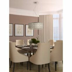 ET2 Spiral 22 1/2" Wide 10-Light Crystal Pendant Light