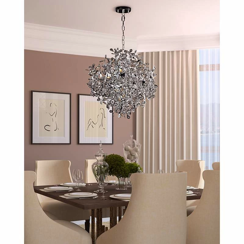 Maxim Comet 25" Wide Chrome And Crystal Chandelier 3 Maxim Comet 25" Wide Chrome And Crystal Chandelier