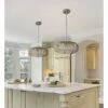 Maxim Arabesque 18" Wide Golden Silver Pendant Light