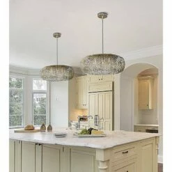 Maxim Arabesque 24" Wide Golden Silver Pendant Light