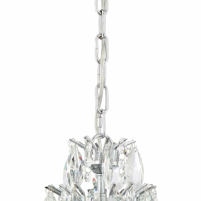 Valentina 16 1/2" Wide Chrome And Crysta 10-Light Chandelier 6 Valentina 16 1/2" Wide Chrome And Crysta 10-Light Chandelier - Image 4