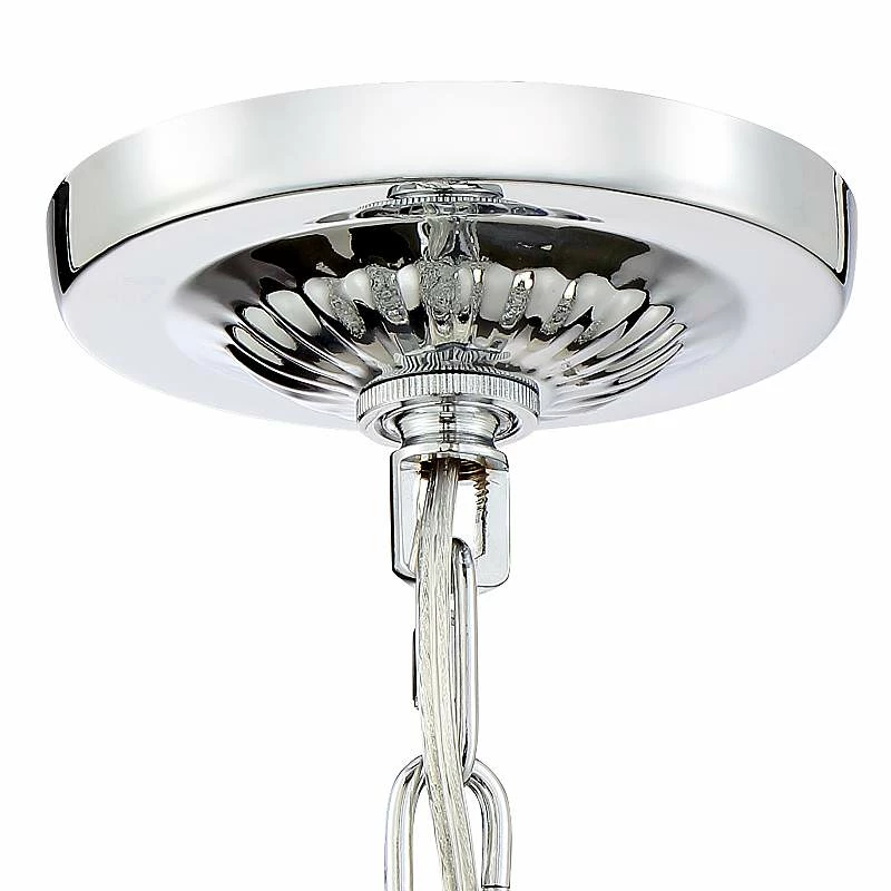 Valentina 16 1/2" Wide Chrome And Crysta 10-Light Chandelier 7 Valentina 16 1/2" Wide Chrome And Crysta 10-Light Chandelier - Image 5