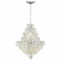 Valentina 16 1/2" Wide Chrome And Crysta 10-Light Chandelier 14 Valentina 16 1/2" Wide Chrome And Crysta 10-Light Chandelier -Lighting Sales Shop valentina 16 and one half inch wide chrome and crysta 10 light chandelier 71v01views4
