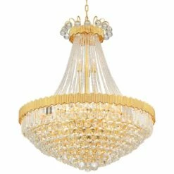 Valentina 31 1/4" Wide Gold And Crystal 24-Light Chandelier -Lighting Sales Shop valentina 31 and one quarter inch wide gold and crystal 24 light chandelier 71v05