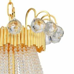 Valentina 31 1/4" Wide Gold And Crystal 24-Light Chandelier -Lighting Sales Shop valentina 31 and one quarter inch wide gold and crystal 24 light chandelier 71v05views2