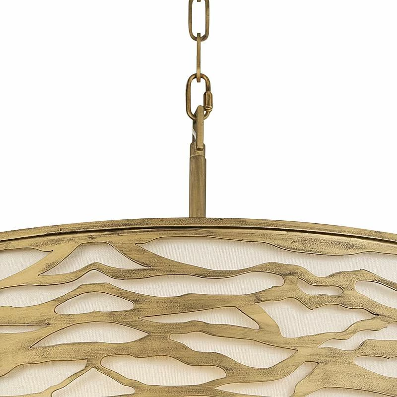 Varaluz Casa Kato 30" Wide Havana Gold 6-Light Drum Pendant 6 Varaluz Casa Kato 30" Wide Havana Gold 6-Light Drum Pendant - Image 4