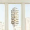 Varaluz Cubic 18 1/2"W Calypso Gold W/ Crystal Foyer Pendant -Lighting Sales Shop varaluz cubic 18 and one half inchw calypso gold w crystal foyer pendant 69p47cropped