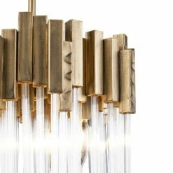 Varaluz Matrix 14" Wide Havana Gold And Fluted Glass Pendant -Lighting Sales Shop varaluz matrix 14 inch wide havana gold and fluted glass pendant 69p57views1