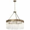 Varaluz Matrix 40" Wide Havana Gold Chandelier