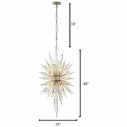Varaluz Orbital 24" Wide Gold Dust And Crystal Foyer Pendant 9 Varaluz Orbital 24" Wide Gold Dust And Crystal Foyer Pendant -Lighting Sales Shop varaluz orbital 24 inch wide gold dust and crystal foyer pendant 69p61views2