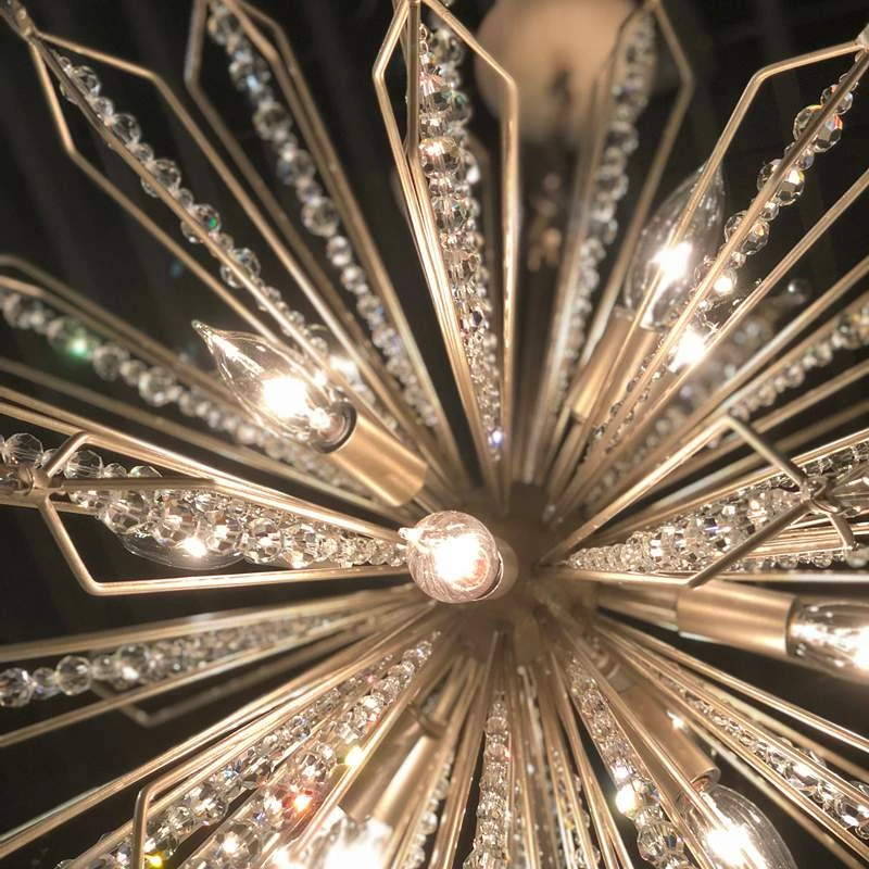 Varaluz Orbital 36" Wide Gold Dust 16-Light Pendant 6 Varaluz Orbital 36" Wide Gold Dust 16-Light Pendant - Image 4