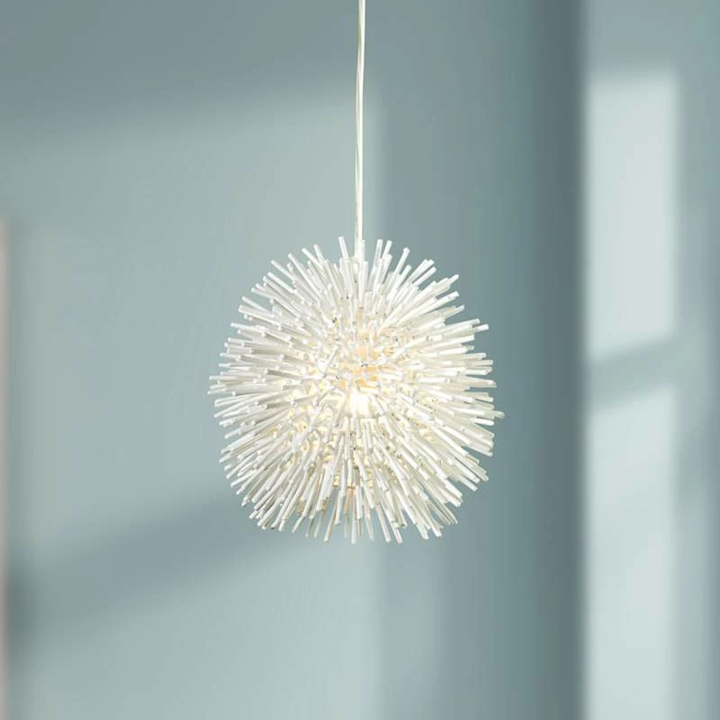 Varaluz Urchin 6 1/4" Wide White Mini Pendant Light 3 Varaluz Urchin 6 1/4" Wide White Mini Pendant Light