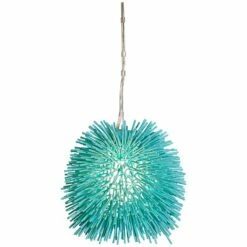 Varaluz Urchin 9" Wide Aqua Velvet Mini Pendant Light -Lighting Sales Shop varaluz urchin 9 inch wide aqua velvet mini pendant light 7w942