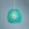 Varaluz Urchin 9" Wide Aqua Velvet Mini Pendant Light -Lighting Sales Shop varaluz urchin 9 inch wide aqua velvet mini pendant light 7w942cropped