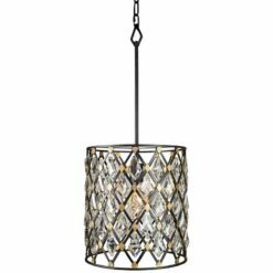 Varaluz Windsor 11 1/2"W Carbon And Gold Mini Pendant Light