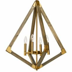 Maxim Vector 24" Wide Weathered Oak W/ Antique Brass Pendant Light -Lighting Sales Shop vector 24 inch wide weathered oak w antique brass pendant light 67p36views1