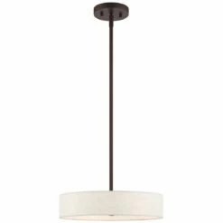 Venlo 14" Wide Bronze Drum Pendant Light -Lighting Sales Shop venlo 14 inch wide bronze drum pendant light 82g86views3