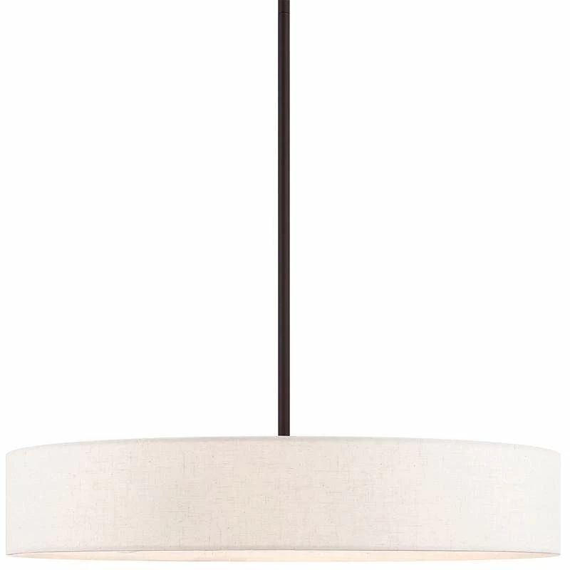 Venlo 22" Wide Bronze Drum Pendant Light 3 Venlo 22" Wide Bronze Drum Pendant Light